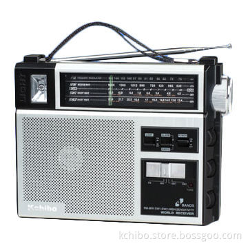 FM/AM 4-Band Portable Radio from China Powered by D 1.5V x 2 Batteries